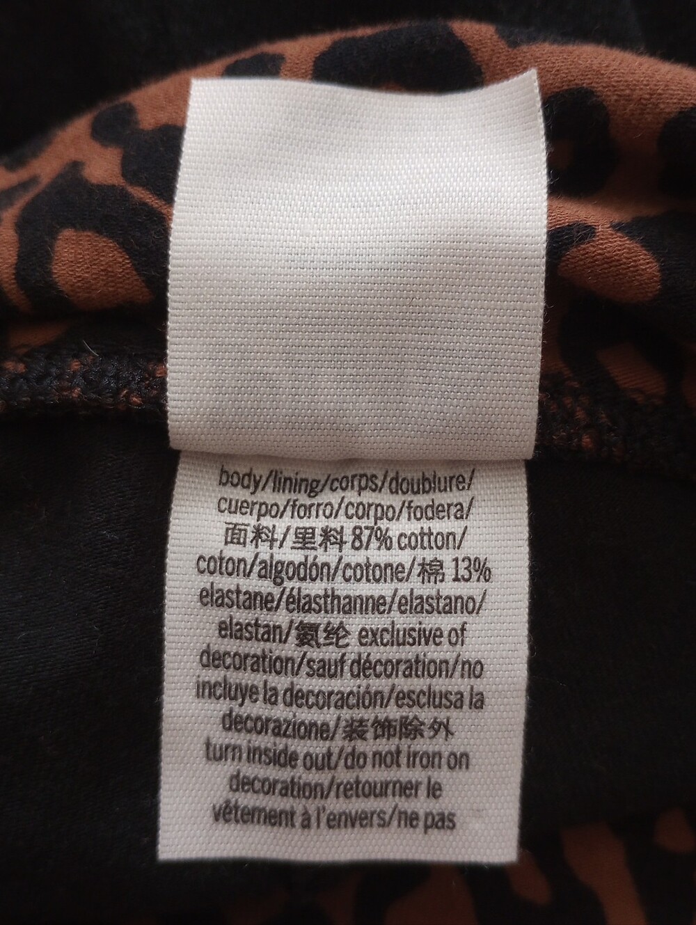 Cheetah Print Love Pink Victoria's Secret Leggings Medium - Picture 6 of 7